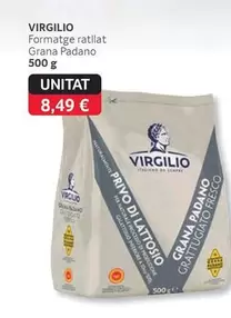 Oferta de Virgilio - Formatge Ratllat Grana Padano por 8,49€ en Gros Mercat