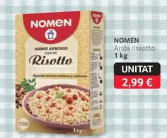 Oferta de Nomen - Arros Rissotto por 2,99€ en Gros Mercat