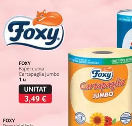 Oferta de Foxy - Paper Cuina Cartapaglia Jumbo por 3,49€ en Gros Mercat