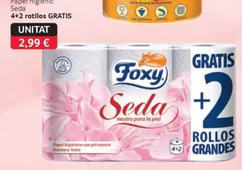 Oferta de Foxy - Papel Higienico por 2,99€ en Gros Mercat