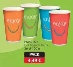 Oferta de Pap Star/ Got Beguda Freda por 4,49€ en Gros Mercat