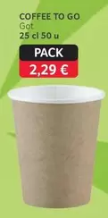 Oferta de Coffee To Go por 2,29€ en Gros Mercat