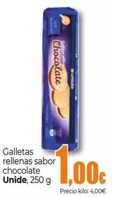 Oferta de Unide - Galletas Rellenas Sabor Chocolate por 1€ en Unide Market