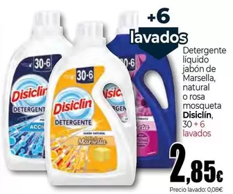 Oferta de Disiclin - Detergente Líquido Jabón De Marsella por 2,85€ en Unide Market