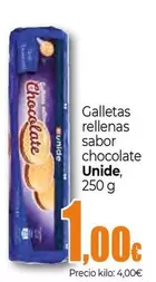 Oferta de Unide - Galletas Rellenas Sabor Chocolate por 1€ en UNIDE Alimentación