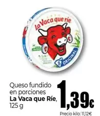 Oferta de La vaca que ríe - Queso Fundido En Porciones por 1,39€ en Unide Supermercados