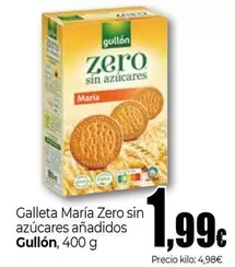 Oferta de Gullón - Galleta Maria Zero Sin Azucares Anadidos por 1,99€ en Unide Supermercados