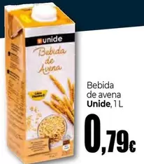 Oferta de Unide - Bebida De Avena por 0,79€ en Unide Supermercados