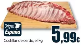 Oferta de Costillar De Cerdo por 5,99€ en Unide Supermercados