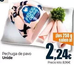 Oferta de Unide - Pechuga De Pavo por 2,24€ en Unide Supermercados