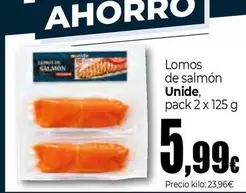 Oferta de Unide - Lomos De Salmon por 5,99€ en Unide Market