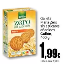 Oferta de Gullón - Galleta María Zero Sin Azucares Anadidos por 1,99€ en Unide Market