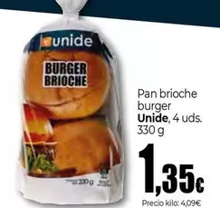 Oferta de Unide - Pan Brioche Burger por 1,35€ en Unide Market