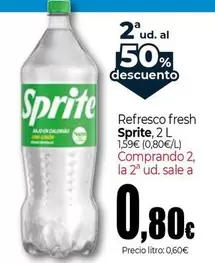 Oferta de Sprite - Refresco Fresh por 1,59€ en Unide Market