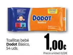 Oferta de Dodot - Toallitas Bebé Basico por 1€ en Unide Market