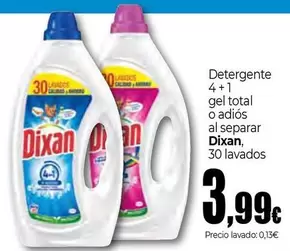 Oferta de Dixan - Detergente Gel Total O Adiós Al Separar por 3,99€ en Unide Market