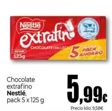 Oferta de Nestlé - Chocolate Extrafino por 5,99€ en Unide Market