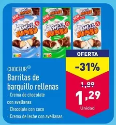 Oferta de Jumbo - Barritas De Barquillo Rellenas por 1,29€ en ALDI