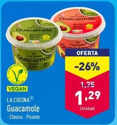 Oferta de Guacamole por 1,29€ en ALDI