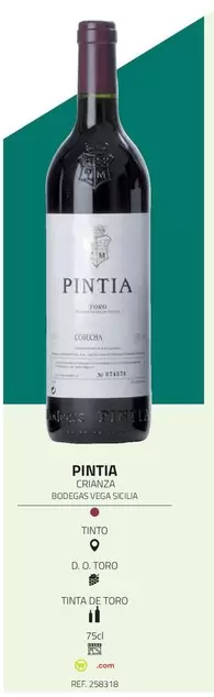 Oferta de Pintia - Crianza Bodegas Vega Sicilia en Supermercados MAS