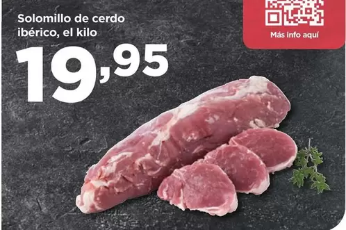 Oferta de Solomillo De Cerdo Ibérico por 19,95€ en Alimerka