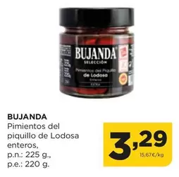 Oferta de Bujanda - Pimientos Del Piquillo De Lodosa Enteros por 3,29€ en Alimerka