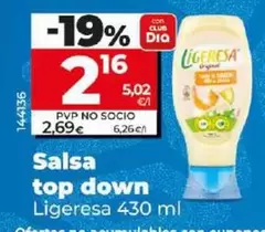 Oferta de Ligeresa - Salsa Top Down por 2,16€ en Dia