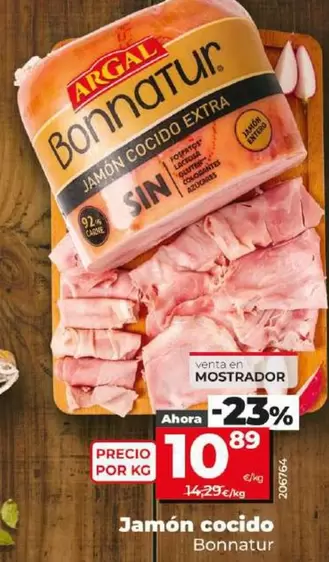 Oferta de Bonnatur - Jamón Cocido por 10,89€ en Dia