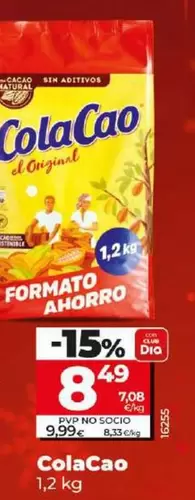 Oferta de Cola Cao - 1,2 Kg por 8,49€ en Dia