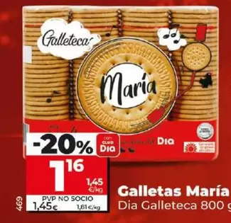 Oferta de Dia Galleteca - Galletas Maria por 1,16€ en Dia