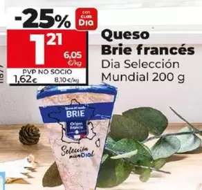 Oferta de Dia Seleccion Mundial - Queso Brie Frances por 1,21€ en Dia