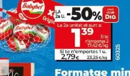 Oferta de Babybel - Queso Mini por 2,79€ en Dia