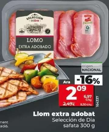 Oferta de Seleccion De Dia - Lomo Extra Adobado por 2,09€ en Dia