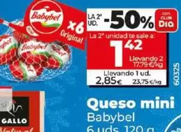 Oferta de Babybel - Queso Mini por 2,85€ en Dia