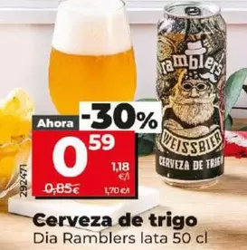 Oferta de Dia Ramblers - Cerveza De Trigo por 0,59€ en Dia