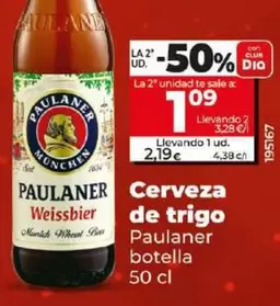 Oferta de Paulaner - Cerveza De Trigo por 2,19€ en Dia