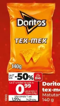 Oferta de Matutano - Doritos Tex-mex por 1,99€ en Dia