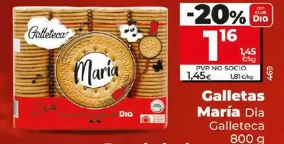 Oferta de Dia Galleteca - Galletas Maria por 1,16€ en Dia