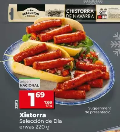 Oferta de Seleccion De Dia - Chistorra por 1,69€ en Dia