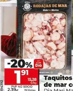 Oferta de Dia Mari Marinera - Taquitos De Mar Cocidos por 1,91€ en Dia