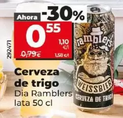 Oferta de Dia Ramblers - Cerveza De Trigo por 0,55€ en Dia