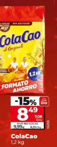 Oferta de Cola Cao - 1,2 Kg por 8,49€ en Dia