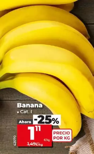 Oferta de Banana por 1,11€ en Dia