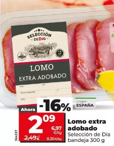 Oferta de Seleccion De Dia - Lomo Extra Adobado por 2,09€ en Dia