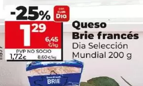 Oferta de Dia Seleccion Mundial - Queso Brie Frances por 1,29€ en Dia