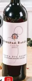 Oferta de Heredad Baran - Vino Tinto Crianza D.O. Ribera De Duero por 4,72€ en Dia