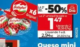 Oferta de Babybel - Queso Mini por 2,94€ en Dia