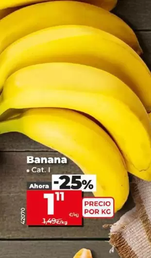 Oferta de Banana por 1,11€ en Dia