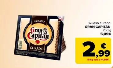 Oferta de Gran Capitán - Queso Curado por 2,99€ en Carrefour