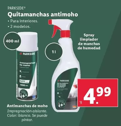 Oferta de Parkside - Quitamanchas Antimoho por 4,99€ en Lidl